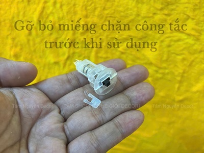 Nút đèn Led gắn lồng đèn, đồ chơi [Vừa vặn/ Sẵn pin] LED-KHAC-04
